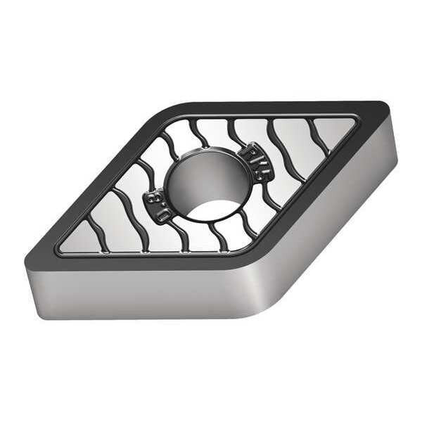 Diamond Turning Insert, Diamond, 1/2 in, DNMA, 55  Degrees, 1/32 in, Carbide