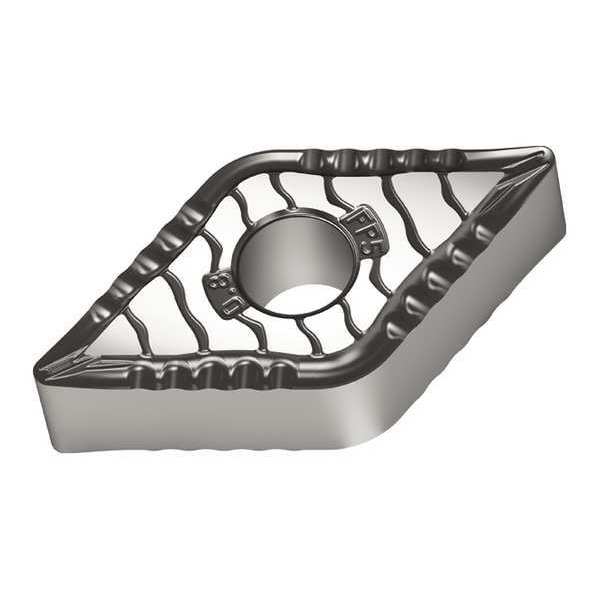 Diamond Turning Insert, Diamond, 3/8 in, DNMG, 55  Degrees, 1/32 in, Carbide