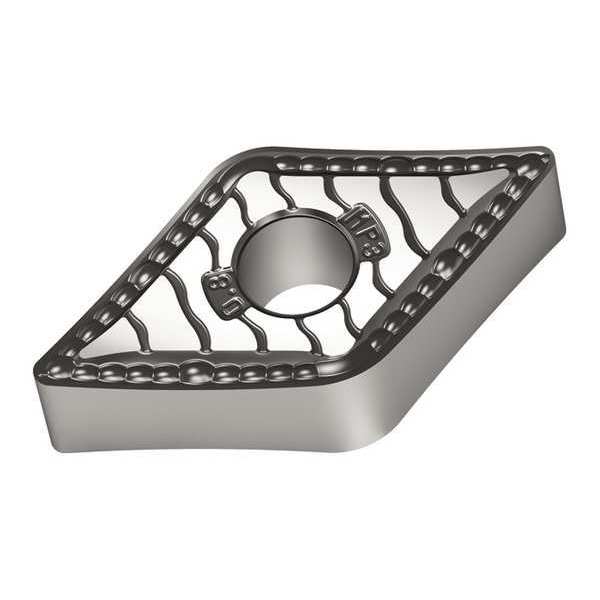 Diamond Turning Insert, Diamond, 3/8 in, DNMG, 55  Degrees, 1/64 in, Carbide