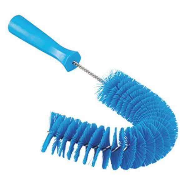 7 7/8 in W Hook Brush, Medium, 5 1/4 in L Handle, 15 1/2 in L Brush, Blue, Polypropylene