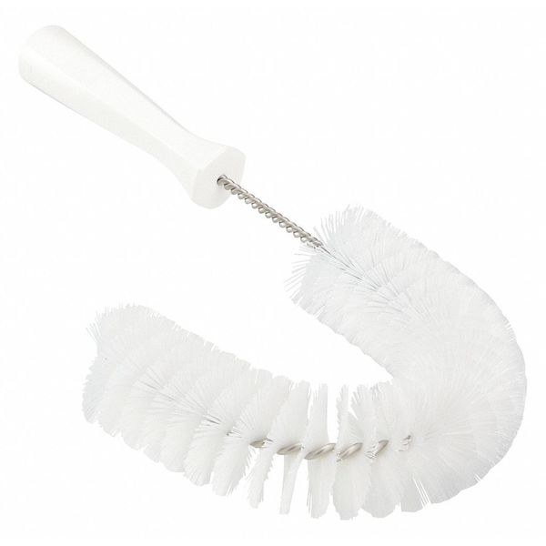 7 7/8 in W Hook Brush, Medium, 5 1/4 in L Handle, 15 1/2 in L Brush, White, Polypropylene