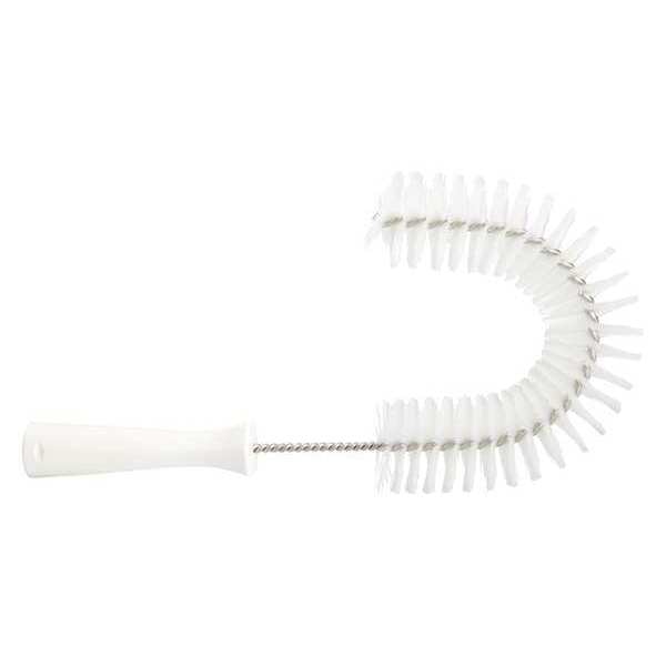 7 7/8 in W Hook Brush, Medium, 5 1/4 in L Handle, 15 1/2 in L Brush, White, Polypropylene