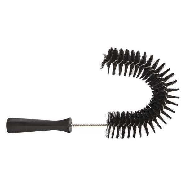 7 7/8 in W Hook Brush, Medium, 5 1/4 in L Handle, 16 1/2 in L Brush, Black, Polypropylene