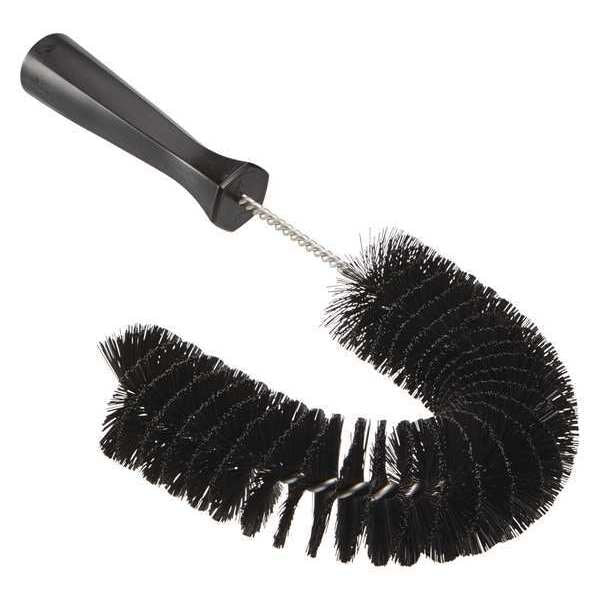 7 7/8 in W Hook Brush, Medium, 5 1/4 in L Handle, 16 1/2 in L Brush, Black, Polypropylene