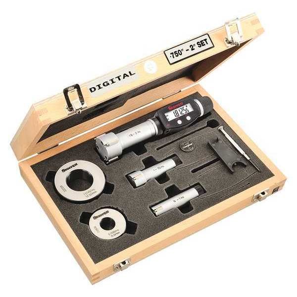 Inside Micrometer Set, 0.750 to 2