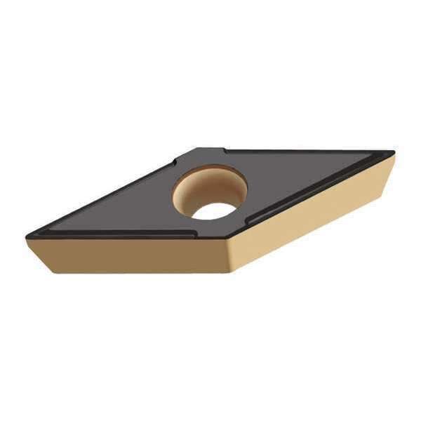 Diamond Turning Insert, Diamond, 1/4 in, VBGT, 35  Degrees, 1/64 in, Carbide