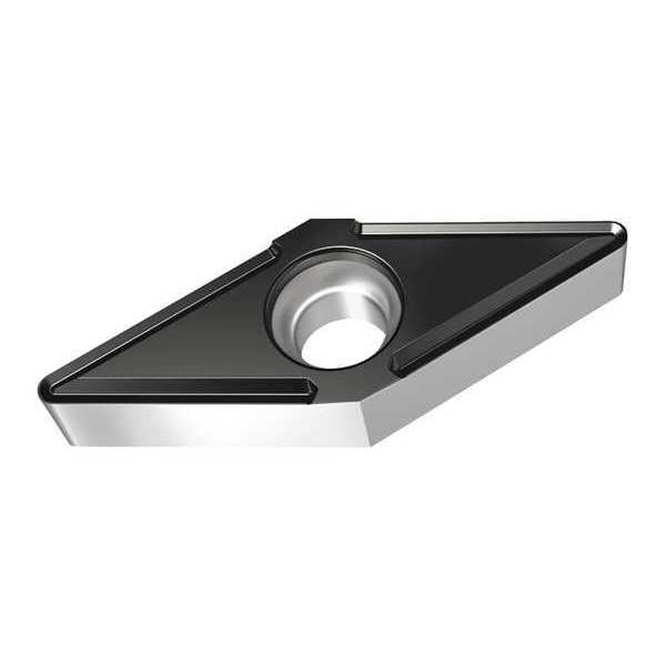 Diamond Turning Insert, Diamond, 3/8 in, VBMT, 35  Degrees, 1/32 in, Carbide