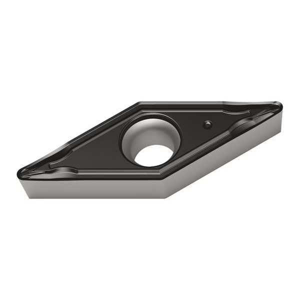 Diamond Turning Insert, Diamond, 3/8 in, VCMT, 35  Degrees, 1/32 in, Carbide