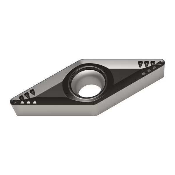 Diamond Turning Insert, Diamond, 3/8 in, VCMT, 35  Degrees, 1/64 in, Carbide