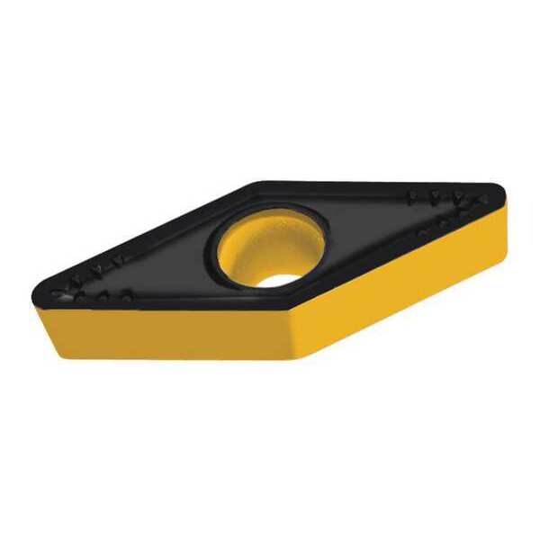 Diamond Turning Insert, Diamond, 3/8 in, VCMT, 35  Degrees, 1/64 in, Carbide