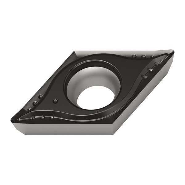 Diamond Turning Insert, Diamond, 3/8 in, DPGT, 55  Degrees, 1/64 in, Carbide
