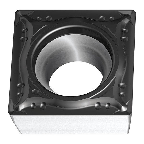 Square Turning Insert, Square, 3/8 in, SCMT, 1/64 in, Carbide