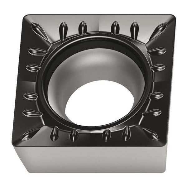 Square Turning Insert, Square, 3/8 in, SCMT, 1/64 in, Carbide