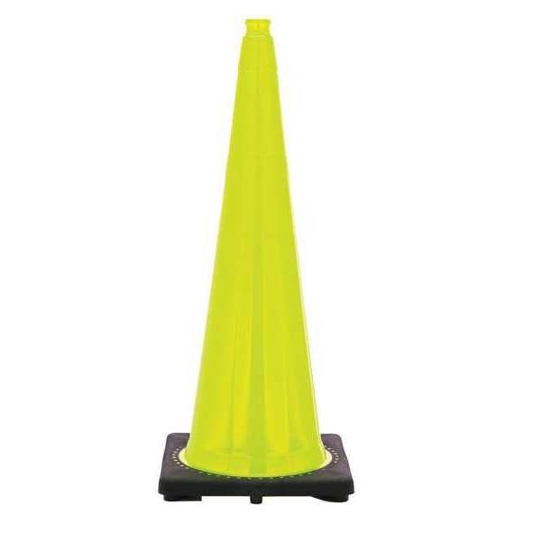 Traffic Cone, 10 lb., Lime Cone Color