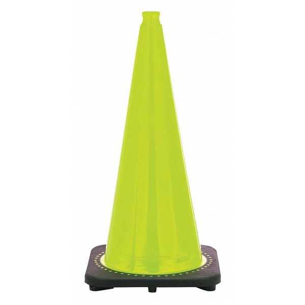 Traffic Cone, 7 lb., Lime Cone Color