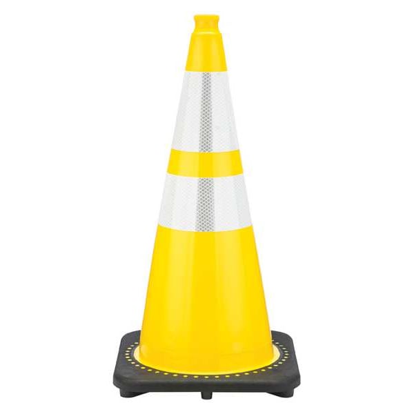 Traffic Cone, 7 lb., Yellow Cone Color