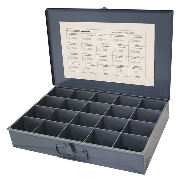 Flange Bolt Assortment, Steel, Black Oxide Finish