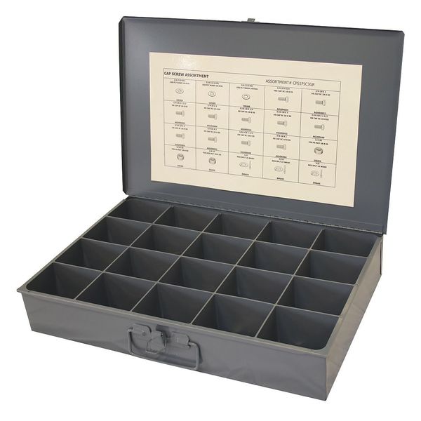 Hex Head Cap Screw Assortment, Steel, Black Oxide Finish