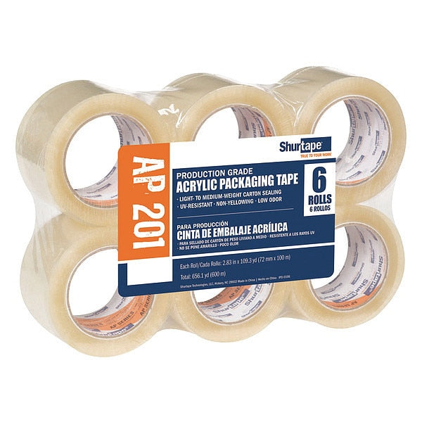 Packaging Tape, 72mm W, 100m L, PK6