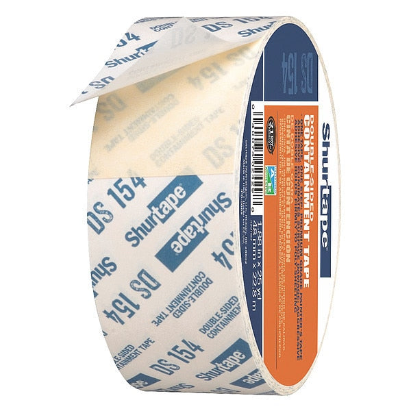 Double Coated Tape, Crepe, White, 48mm W