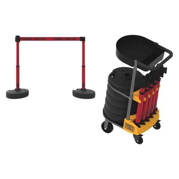 PLUS Cart Pkg w/Tray, Danger - Keep Out