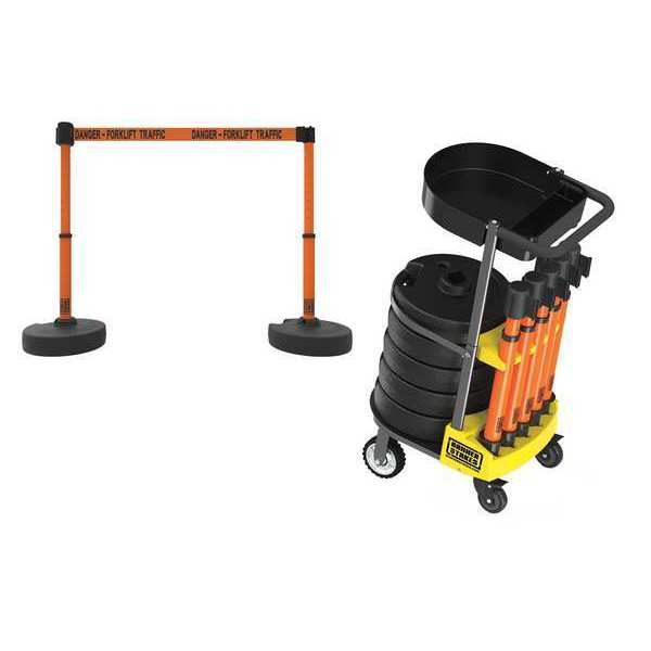 PLUS Cart Pkg w/Tray, Danger-Frklft Trffc