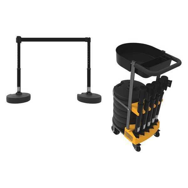 PLUS Cart Pkg w/Tray, Blank Black Banner