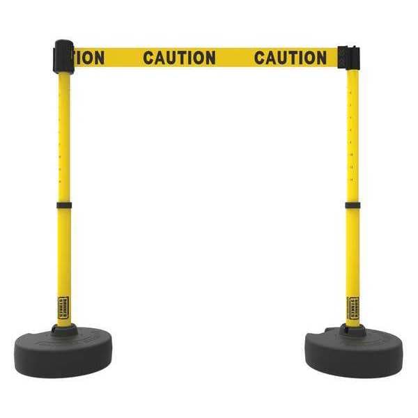 PLUS Barrier Set X2, Dbl-Sided Caution, Yw