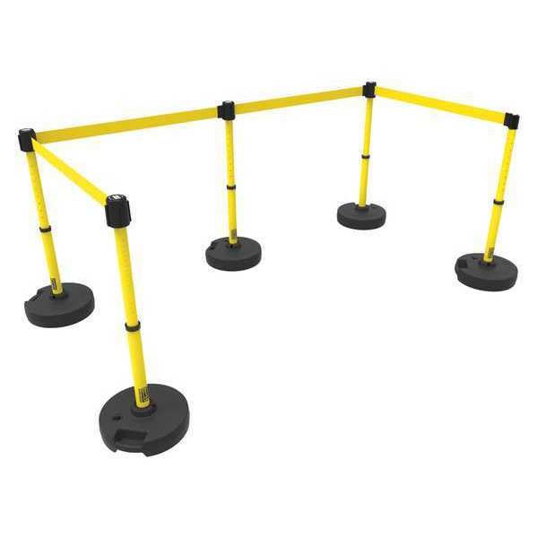 PLUS Barrier Set X5, Blank Yellow Banner