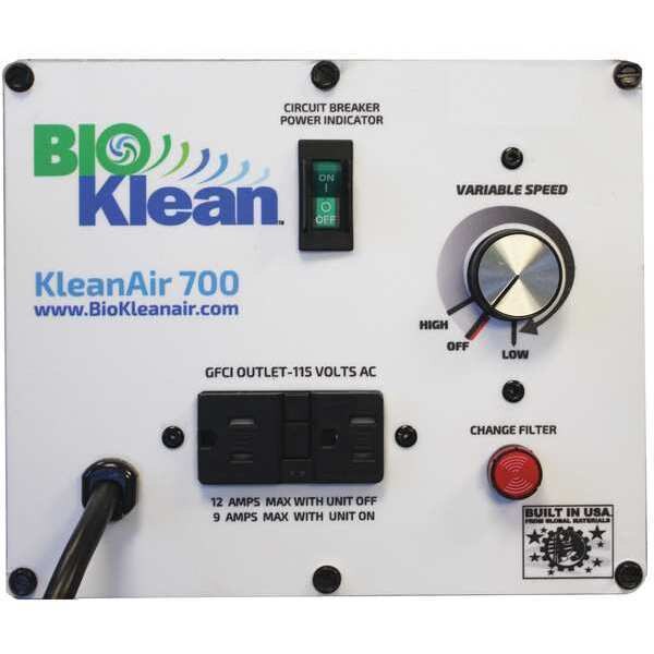 HEPA Negative Air Machine, 3 Amps, 21