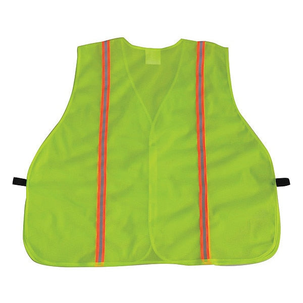 Back Stp Vest, Unrated Yellow/Grn, 3XL
