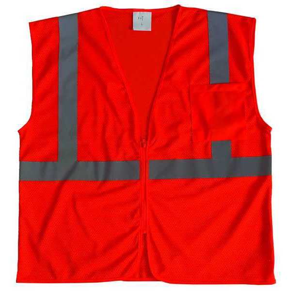 U-Block Vest, Class2 Orange/Red, XL