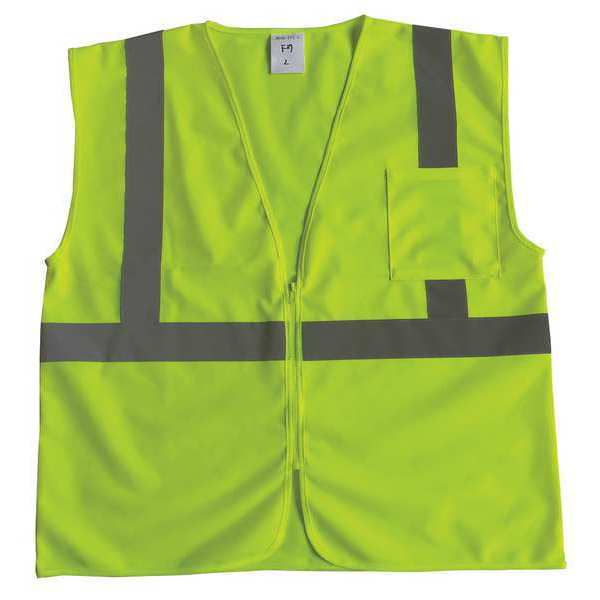 U-Block Vest, Class2 Yellow/Grn, 4XL