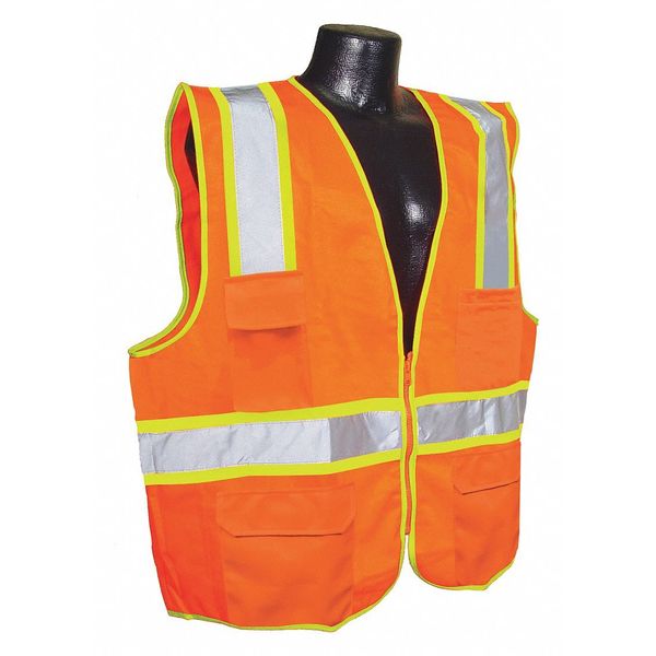 High Visibility Vest, Orange/Red, XL