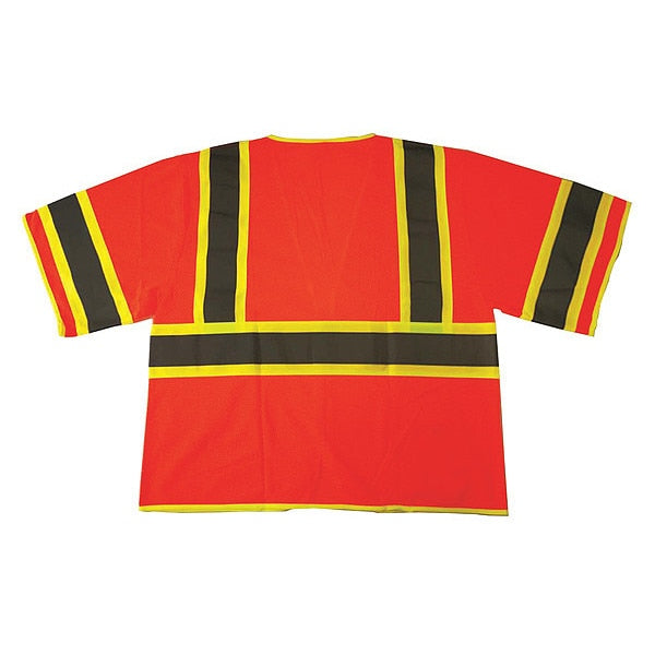 High Visibility Vest, Orange/Red, 5XL