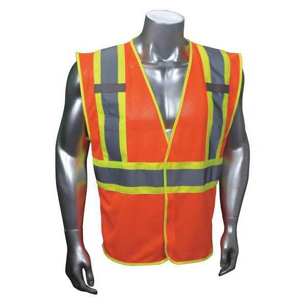 High Visibility Vest, Orange/Red, 4XL/5XL