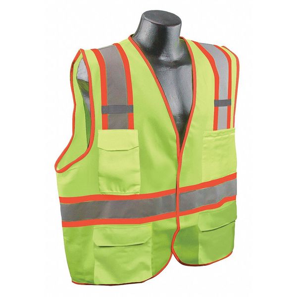High Visibility Vest, Yllw/Green, 2XL/3XL