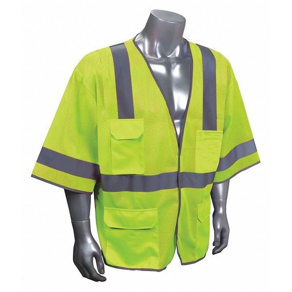 High Visibility Vest, Yllw/Green, 2XL/3XL
