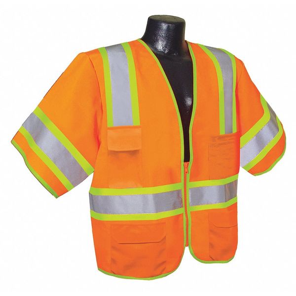 High Visibility Vest, Orange/Red, 4XL