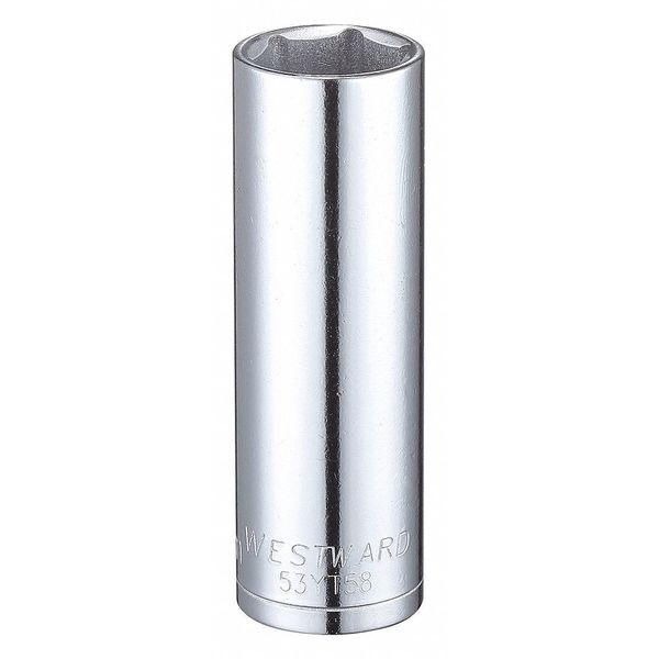 3/8 in Drive, 15mm Hex Metric Socket, 6 Points