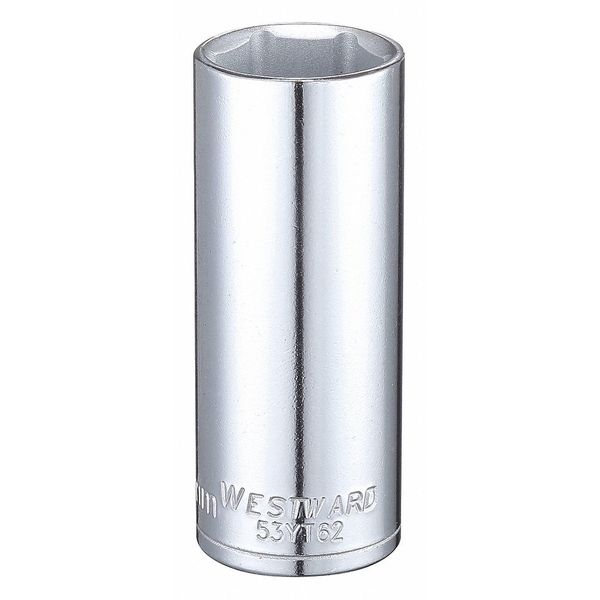3/8 in Drive, 19mm Hex Metric Socket, 6 Points