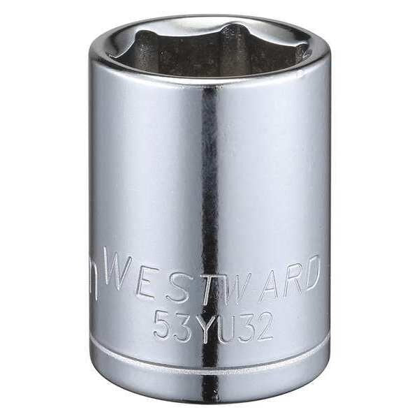 1/2 in Drive, 20mm Hex Metric Socket, 6 Points