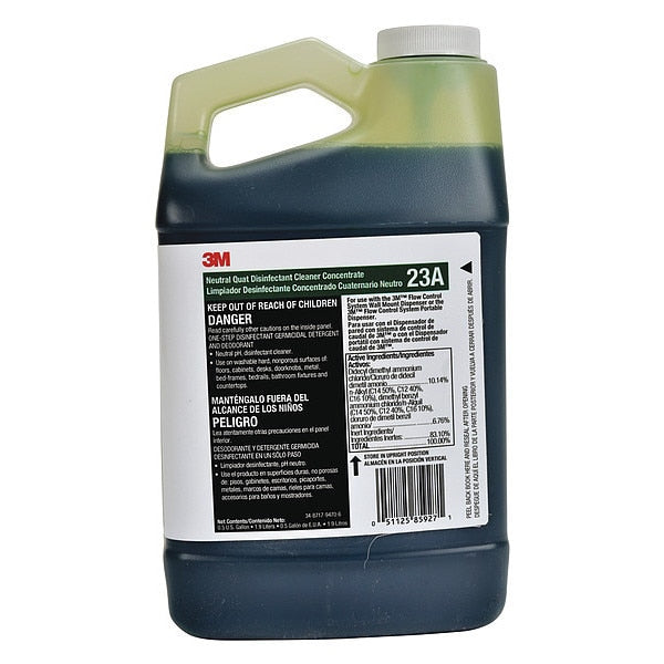Neutral Disinfectant Cleaner Concentrate , 64 oz. Bottle , Lemon ,