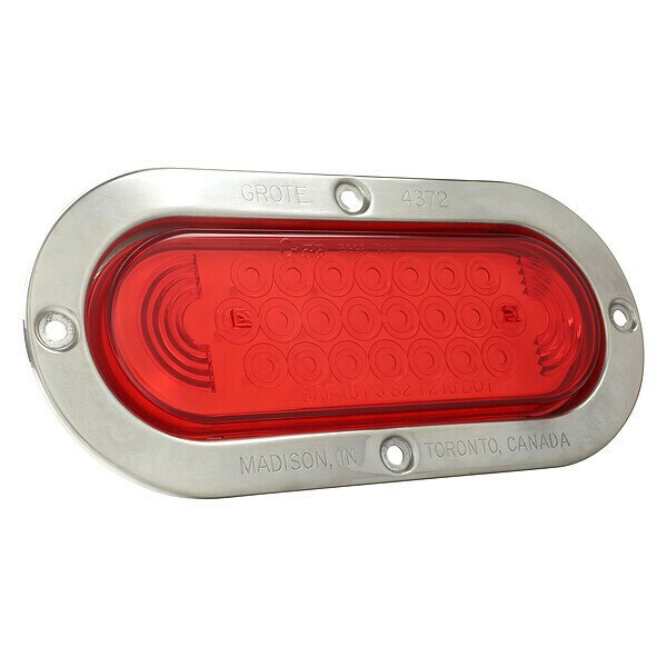 Stop/Tail/Turn Lamp, Oval, LED, SS