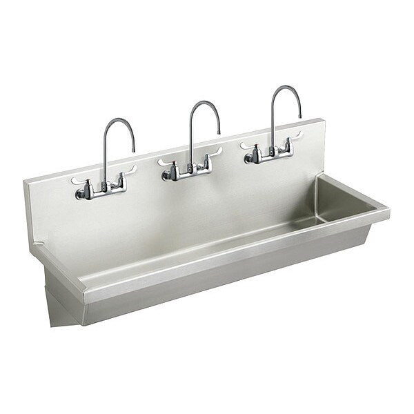 20 in W x 60 in L x 25 3/4 in H, Wall Mount, Bathroom Sink