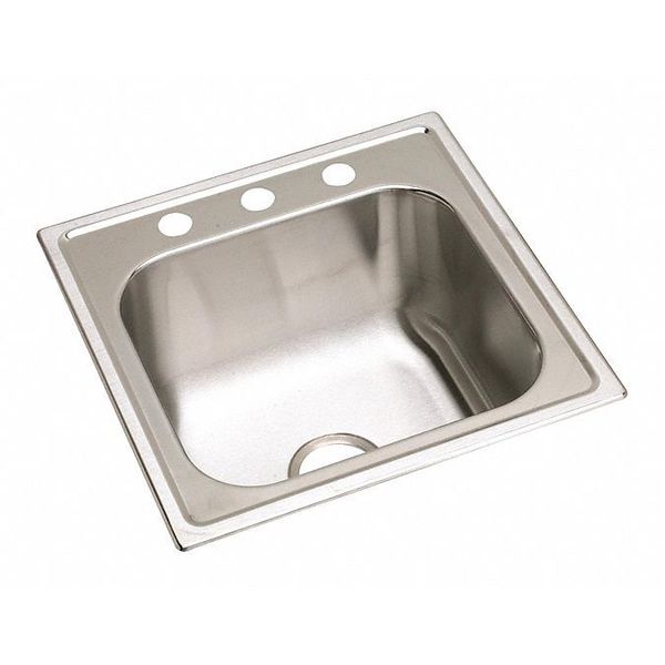 Sink, 20 Ga, SS, 20x20x10.15625