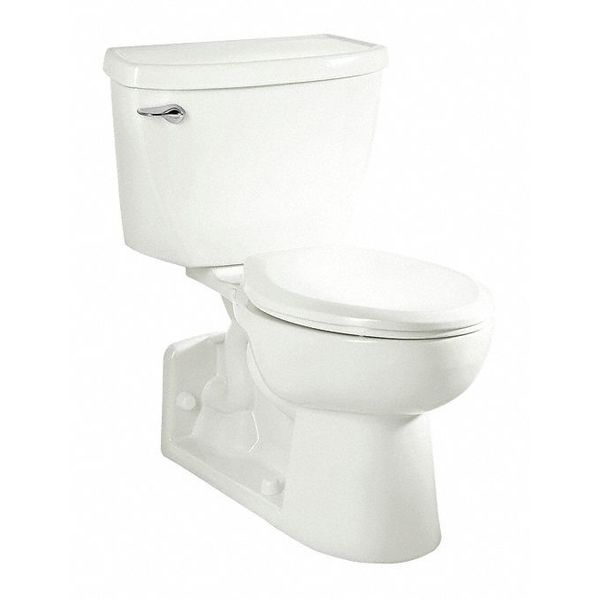 Yorkville 1.6GPF Elong Toilet Wh, 1.6 gpf, Pressure Assist Tank, Floor Mount, Elongated, White