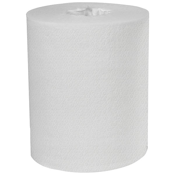 Dry Wipe Roll, White, Spunlace, 250 Wipes, 5 3/4 in x 9 in