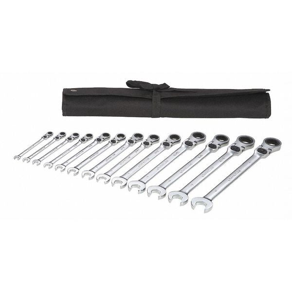 Ratcheting Wrench Set, SAE, 13 pcs.