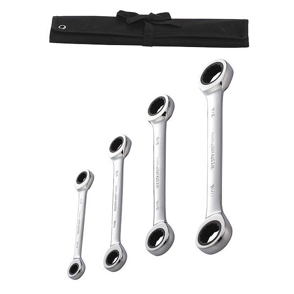 Ratcheting Wrench Set, SAE, 4 pcs.